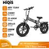 HiQiS Bicicletta Elettrica HiQiS E20 48V 15AH Velocità Massima 25KM/H Autonomia 50KM Pieghevole con Pneumatici Fat da 20 Pollici per Fuoristrada 7 Velocità