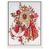 DRW Quadro della Madonna della Candelaria per bambini con cornice 42x32x2 cm