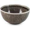 H&H Set 6 Coppe in Stoneware Yucatan 18 cm - Colore Marrone - Design Minimal con Effetto Reactive e Texture Materiche - Perfette per Zuppe, Insalate e Piatti Unici - Adatte anche alla Ristorazione