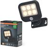 OSRAM ENDURA STYLE USB Adjustable Up-Down Rechargeable Wall Light, 1.8W, 140lm, 3000K, Sensore PIR, IP44, Policarbonato Grigio Scuro