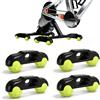 Jinfanshurich 4 adattatori Rocker Plate Feet per bicicletta portatile con piedini per pallina da tennis per Wahoo Kickr Core 2 per allenamento a rulli indoor Cycling, incluse 8 palline da tennis