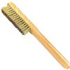 WEDO Spazzola in ottone, spazzola in ottone morbido della setola, dimensione 290 * 29mm, 4 righe 16 colonne spazzola in metallo d'ottone, parti metalliche sporco Scrubbing