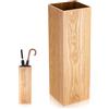 DOITOOL Secchio per ombrelli in legno, vintage, per ombrelli, per interni