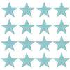 QUARKZMAN 16 Pz Stelle Termoadesive, Patch Ricamate a Cucire Stelle, Patch Decorative per Riparazioni Applicazioni per Artigianato Fai da Te Zaini Borse Cappello Abiti, 29mm Ciano