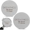 Diceaynico 2 Puck Screen Espresso, Filtro Metallico, 58,5 mm
