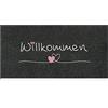 AAZZKANG Zerbino 120 x 45 cm, esterno interno, tappetino per porta di benvenuto, con retro in gomma antiscivolo, ultra assorbente, facile da pulire, per porta d'ingresso, colore nero