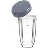 Utiz Tazza da 24 once per Nutribullet con tappo coperchio parti di ricambio 600W/900w miscelatore spremiagrumi Dimensioni: 700ml