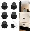 CcHhyyt 6 pz/set di pomelli rotondi autoadesivi colorati neri opachi pomelli per cassetti da cucina con adesivo bastone su specchio armadio comò