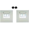 Wandbreite Set di fissaggio autoadesivo per portafoto, portaspecchi, supporti per Dibond (2x supporti | cuscinetti in schiuma, 100x100mm)