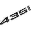 MCK Auto - 435i Nero Lucido Parafango Anteriore Posteriore Nero Badge Logo Boot Emblema Adesivo Tuning