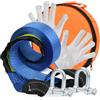 BUYGOO Fune di Traino Universale 8T per Auto 4,8m×5cm Corda da Traino di Rimorchio Cavo Cinghia di Traino Emergenza per Auto Car Tow Rope Abschleppseil Kit FuniTraino Recupero Fuoristrada Universale