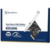 Silverstone SST-ECU06 - Scheda Host PCIe SuperSpeed 20Gbps USB 3.2 Type-C 2x2 PCIe, velocità di trasferimento Fino a 32 GT/s