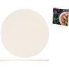 DOPLA H&H Piastra Refrattaria per Pizza Ø 33 cm in Cordierite Naturale - Pietra per Forno, Barbecue e Camino - Resistente fino a 787°C - Cottura Uniforme e Croccante