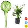 Relaxdays Set di 2 Sfere per Irrigazione, per Piante e Fiori, Innaffiatori per Ufficio, Vacanza, Ø 6cm, Vetro, Verde, 15.00 x 6.00 x 6.00 cm