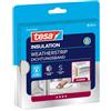 tesa INSULATION S Nastro Sigillante - 6 m x 9 mm x 4 mm - Bianco | Guarnizione in Gomma Autoadesiva per Isolare le Fessure di Finestre e Porte - Protezione da Freddo, Caldo, Rumore e Umidità
