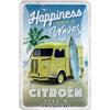 Nostalgic-Art Targhe Vintage, Citroen Type H - Happiness - Idea Regalo per Accessori per Auto, in Metallo, Design Retro per Decorazione, 20 x 30 cm