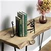 IWA Concept | Fermalibri in metallo arabo IQRA | Decorazione per la casa o decorazione islamica per tavolo o mensole, decorazioni per la casa per regali Ramadan | Decorazioni Eid | (nero)