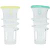 ANCLLO 2 spremiagrumi, spremiagrumi da cucina, set manuale, spremiagrumi compatto con coperchio (verde, giallo)