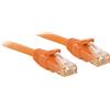Lindy Cavo di rete Lindy RJ45 48105 cavo patch cat 6 U / UTP 0.3m Arancione