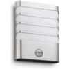 Philips Lighting Raccoon Lampada da Parete a LED per Esterni con Sensore di Movimento, Acciaio Inox
