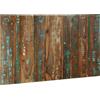 vidaXL Testiera Multicolore 140 cm in legno massiccio antico