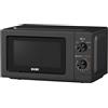 Svan Microondas 19 Litros Básico Negro SMW19700N. 700W, Programas, Modo Descongelación, Revestimiento Interior, Fácil Limpieza, Temporizador 30min.