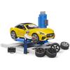 bruder 62112 - bworld Centro assistenza auto con roadster e meccanico