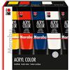 Marabu Acrylfarbe AcrylColor, Starter Set 5 x 100 ml