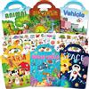 Aannanl Libro adesivo riutilizzabile Farma per bambini 1-4 anni 6 set di adesivi