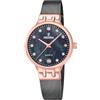 Festina Orologio Festina da donna placcato PVD in oro rosa con set di zirconi e bracciale a maglie F20717/2