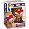 Funko Pop Marvel: Gingerbread Captain Marvel Bobble-Head #50661