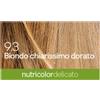 Biokap nutricolor delicato 9,3 new biondo chiarissimo dorato tinta 140 ml - BIOKAP - 935682435