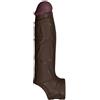 Shaft Guaine e prolunghe per il pene Model F Liquid Silicone Sleeve Mahogany Black 22,3 cm