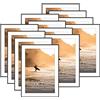 Americanflat Metropolitan Collection - Cornice portafoto con vetro infrangibile, 12 x 15 cm, 12 pezzi, colore nero