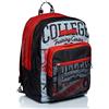 Seven ZAINO EXTRA FIT BRIGHT COLLEGE, Rosso - Nero, Doppio Scomparto, Tasca frontale, Per bambini e ragazzi, Scuola e tempo libero
