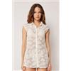 Calzedonia Camicia In Pizzo Bianco