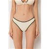 Calzedonia Slip Costume Bicolor Embroidery Bianco