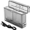 LYONGTECH Caricabatteria per GoPro HERO 12 11 10 9,Dual Battery Charger, Carica Batteria,Caricatore Hub,Accessori di Ricarica