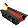 MECHONIX Supporto per Focusrite Scarlett Solo 3° Gen / 3° generazione - Supporto da tavolo da sotto il tavolo & supporto per interfaccia audio - Facile da montare (nero, plastica)