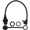 Duttek cavo mini USB per montaggio a pannello, ad angolo retto, mini USB, cavo di prolunga da maschio a femmina, per auto, barca, moto, camion, cruscotto, 30 cm