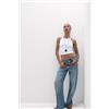 Intimissimi Crop Top A Costine In Cotone Superior Bianco