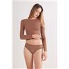 Intimissimi Slip In Cotone E Pizzo Naturale