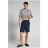Intimissimi Pantaloni Corti In 100% Lino Blu