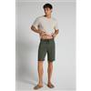 Intimissimi Pantaloncini In 100% Lino Soft Verde