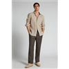 Intimissimi Pantaloni 100% Lino Uomo Marrone