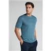 Intimissimi T-shirt In 100% Lino Soft Azzurro