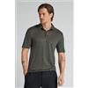 Intimissimi Polo A Manica Corta In 100% Lino Soft Verde