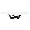 BONTEMPI tavolo allungabile a botte con struttura nero opaco BACH 53.79 300/250/200x106 cm - 53.79-M055-C150