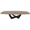 BONTEMPI tavolo allungabile a botte con struttura nero opaco BACH 53.79 300/250/200x106 cm - 53.79-M055-C193