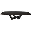 BONTEMPI tavolo allungabile a botte con struttura nero opaco BACH 53.79 300/250/200x106 cm - 53.79-M055-C152
